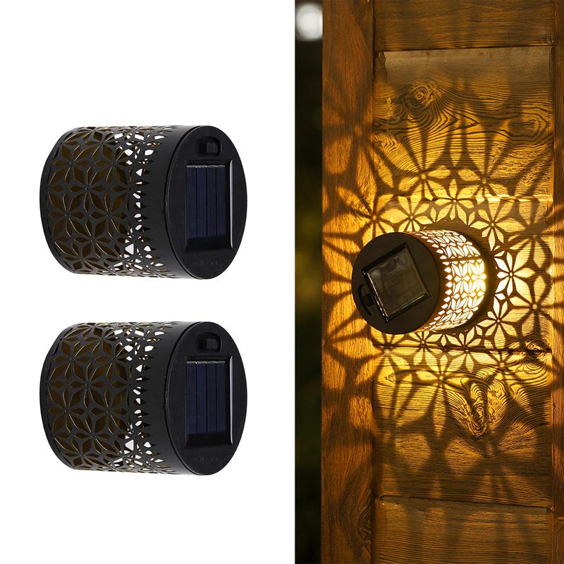 1/2/4PCS Solar-Powered peony Lantern Light Wall Lamp Outdoor Garden Patio Walkway Decorations Lighting for Garden Decor