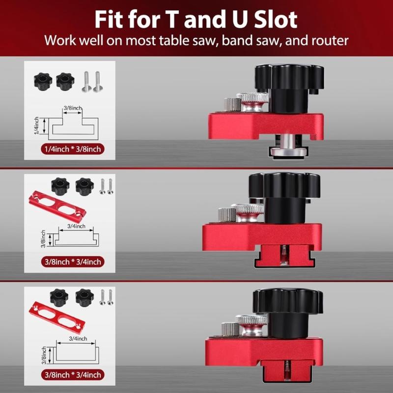 Double Bearing Guided Woodworking Jig Thin Rips Jig For Band Sawer Planers With Quick Locking Fence System