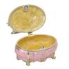 Dressing Table Shaped Trinket Box Decorative Hand Painted Metal Enamel Jewelry   for Rings Bracelets