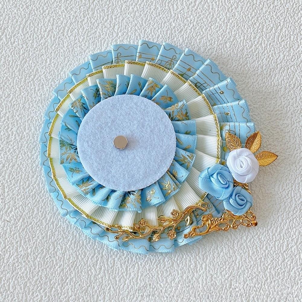 Lace Pins Display Base Rose Ornate Ribbon Badge Flower Magnetic Anime Badge Holder  Badge Display
