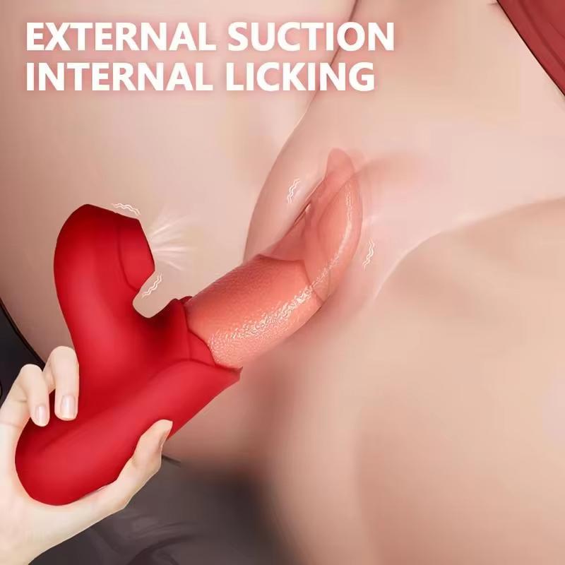 Licking Swing Tongue Vibrator Female Masturbation Tools For Women Sex Toy Vibration Stimulator Rose Dildo Sex Toys Adult Toys 18