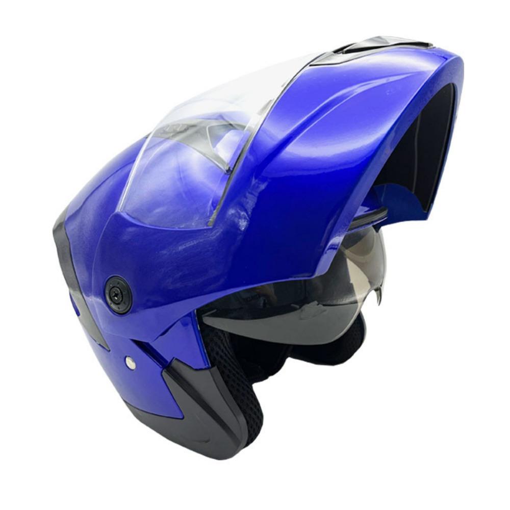 

New national standard double lens peeling helmet locomotive helmet unisex four-season racing motorcycle winter helmet thermal helmet ABS wear-resistant and drop-resistant