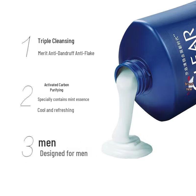 Clear Men Anti-Dandruff Deep Cleanse Shampoo (6 x 650g)