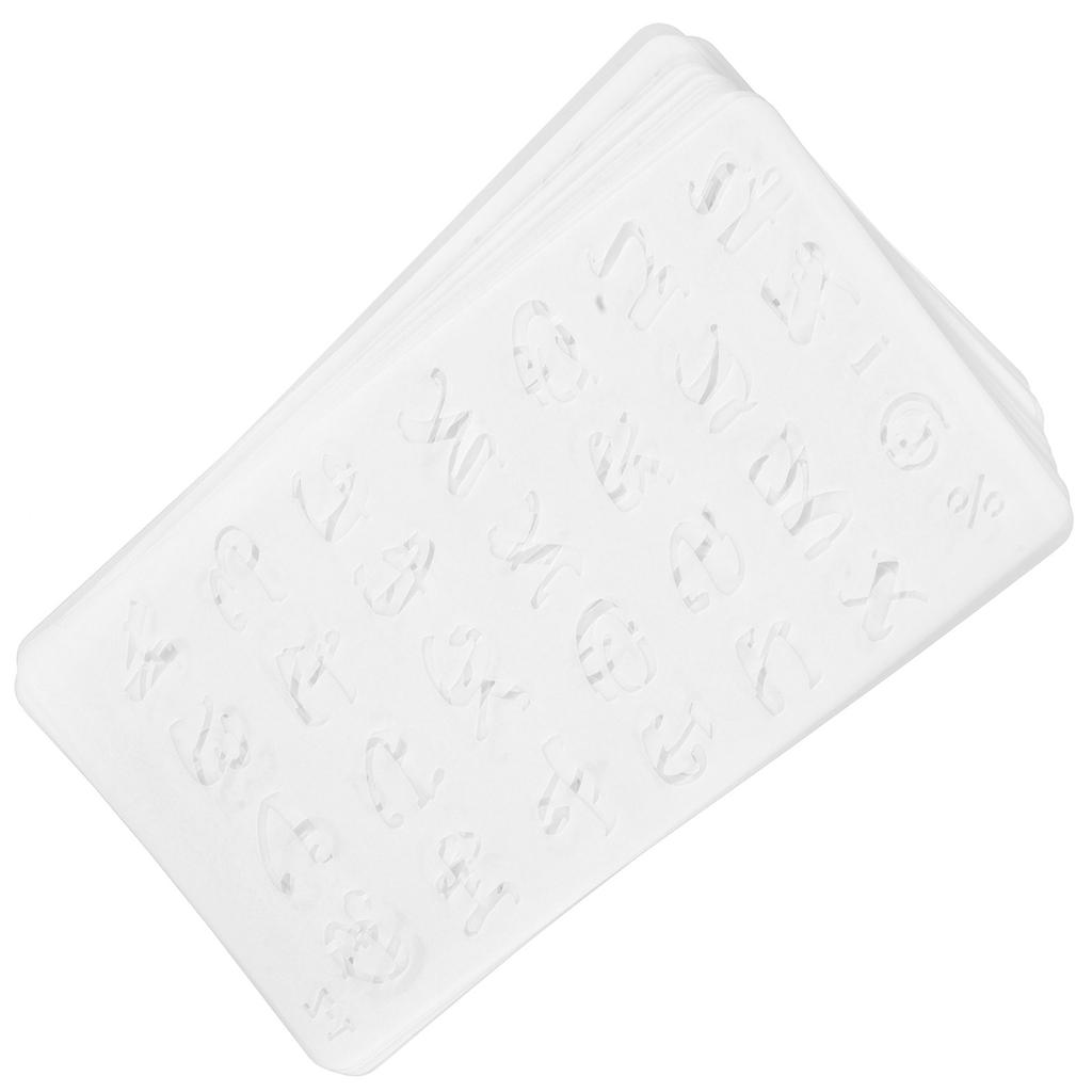 20 Sheets Letter Stencils Pet Reusable Alphabet Stencils for Journaling Scrapbooking DIY Crafts Painting Calligraphy Drawing
