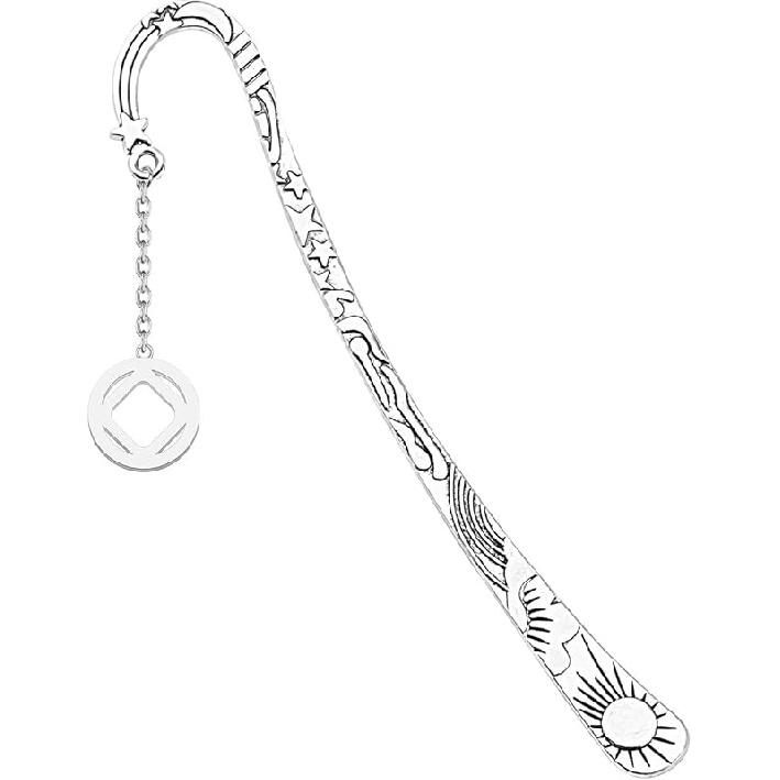 SEIRAA Alcoholics AnonymousNA Symbol Bookmark Anniversary Recovery Gift NA Jewelry Women Sobriety Gift Na Bookmark