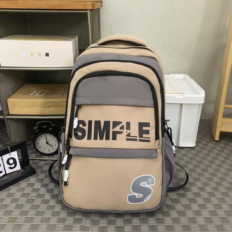 Стильный дорожный рюкзак большой вместимости, легкий, водонепроницаемый, унисекс дизайн Khaki