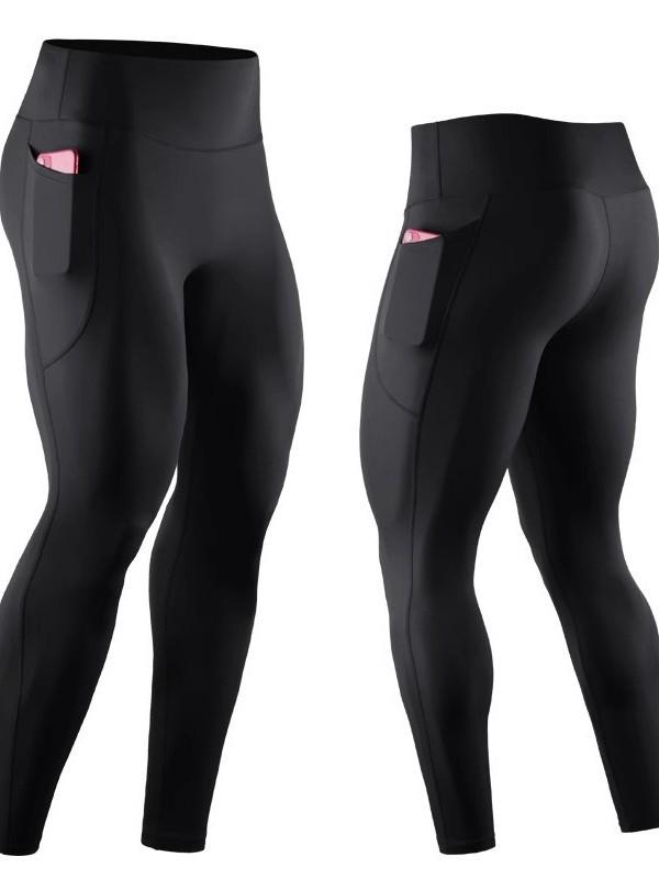 Men's High-Waisted Compression Yoga Leggings for Sports and Fitness