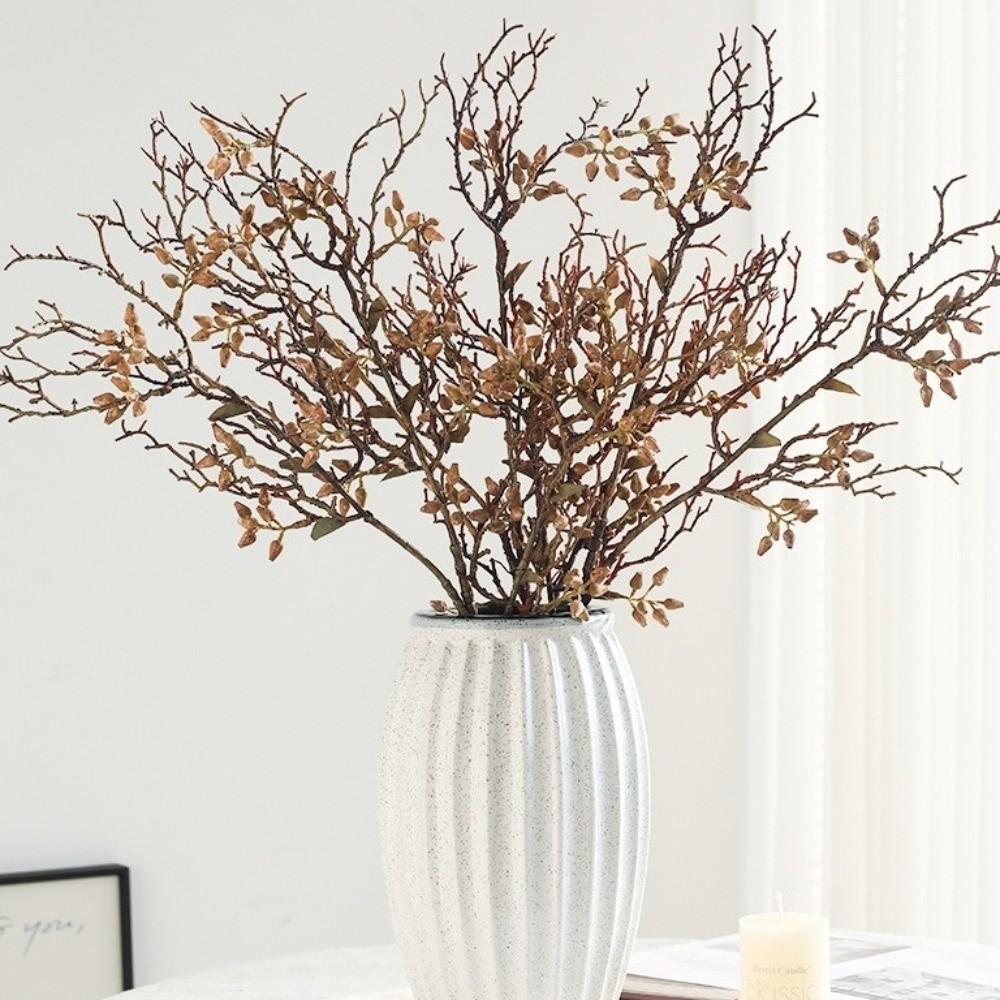 Plastik Eukalyptus Fruchtzweig Real Touch Künstliches Grün Hochzeit Zeremonie