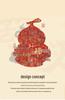 Charming Chinese-Style Ceramic Gourd Gift Set - Colorful, Creative Ornaments for Home & Souvenir