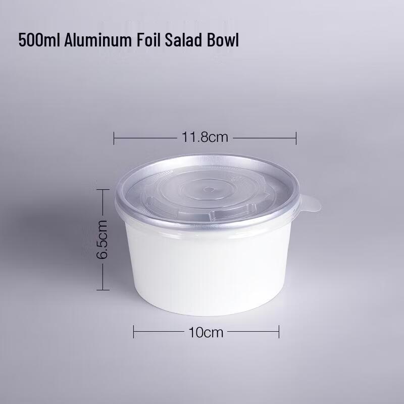 Disposable Round Aluminum Foil Bowls with Lids