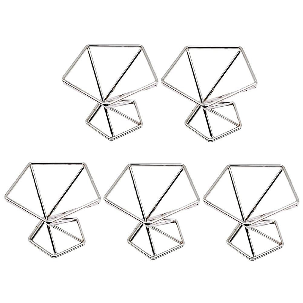 BHBL Packung 5 Luftpflanzenhalter Luftpflanzen Halter Tillandsien Display Luftreinigende Pflanzenbehälter Luftfarn Ständer, Silber