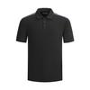 Black Cotton Fabric Tech Texture Future Concept Commuter Knit Casual Fashion Simple Business Polo Shirt EM000571-AF20426-1UC001