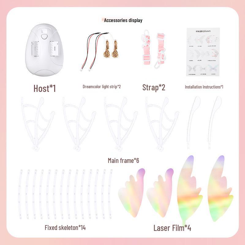 

Светящиеся электрические крылья бабочки - Волшебный декор феи ангела для детей