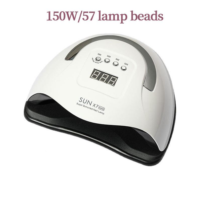 

LINMANDA SUNX7 MAX 150w Uv Led Nail Lamp For Manicure 57 Uv Leds Gel Nail Polish Dryer 180-Degree Irradiation Without Dead Angle US PLUG белый