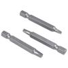 Ahvqevn 50mm Inch Hex Square Bit Square Head Screwdriver Bits 2 Alloy Steel Magnetic Screwdriver Bit Set Hand Tools 3-Piece 1/4