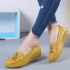 Women Flats Ballet Shoes Ballerina Ladies Casual Shoes Leather Breathable Moccasins Women’s Boat White Flats Shoes Women
