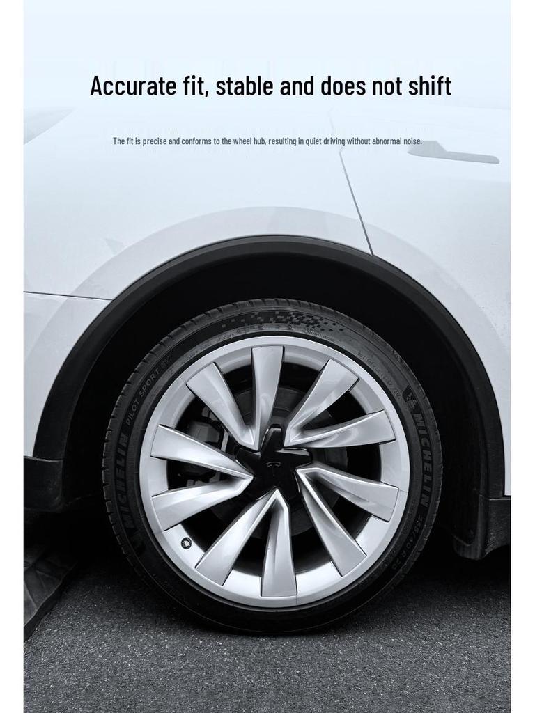 Compatible Tesla Model Y 20” Split Wheel Hub Protector - Anti-Scratch Cover