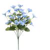 Bright 7 Head Plastic Hibiscus Floral Display Long Time Outdoor Artificial Flower For Backyard And Decors Decoration