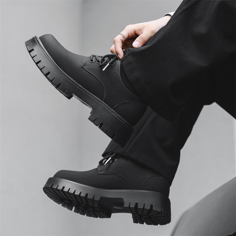 Leather Shoes Men'S Casual Height Increase British Business Dress Shoes Men'S Wedding Groom Big Head Derby Shoes 2235-J