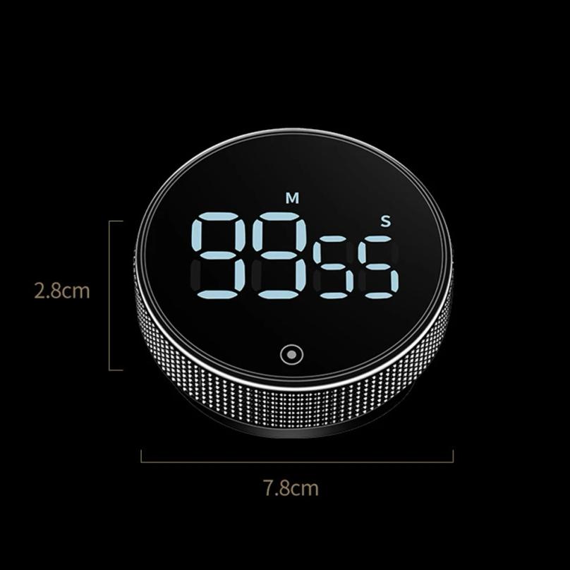 Kitchen Timer Adjustable Angle LED Magnetic Timer Rotating Electronic Timer Large Number Display Cooking Timer for Seniors Kids