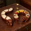 Dachshund Design Divided Tray Resin 5 Compartment Serving Tray Snacks Plate Can Be Freely Combined Dachshund Tray For Kitchen