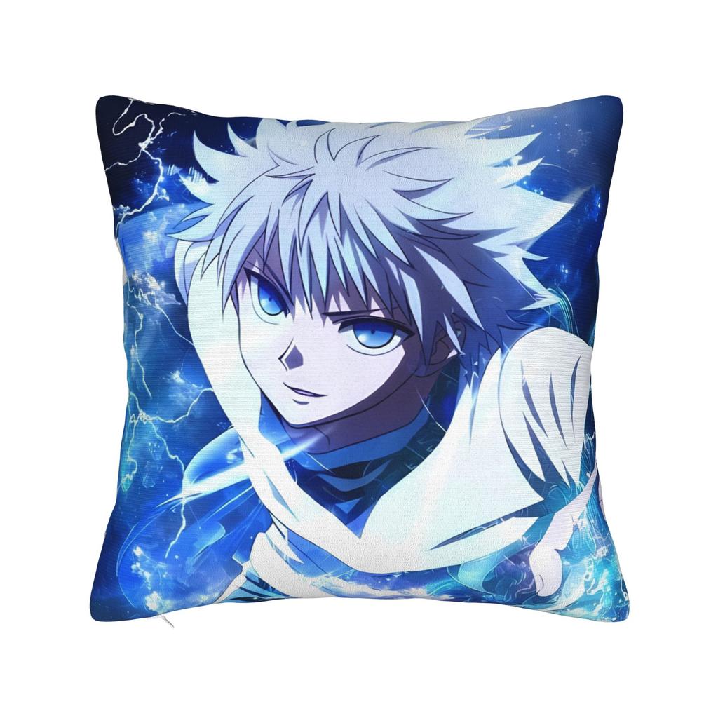 Anime Killua Zoldyck Pillow Cover Kawaii Pillow Case For Living Room Bed Chair Soft Pillowcases Birthday Present