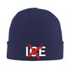 Anti ICE Abolish Ice Logo Knitted Hat  Beanie Hats Kpop Elastic Unisex Adult Bonnet Hats Autumn Winter Graphic Cool Caps Gift