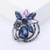 Rhinestone Flower Brooches for Women Unisex Crystal Glass Pins Banquet Party Backpack Gifts Jewelry Accessories