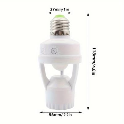 Bewegungssensor Lampenfassung Smart LED Glühbirne Steckdose E26/E27 Bewegungsaktivierter Glühbirnenhalter Adapter Automatische Lichtsteuerung Für Garagenraum