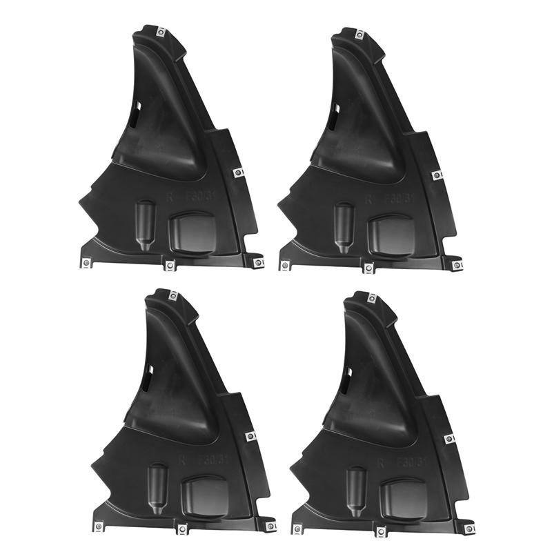 

4X 51717260740 Fender Bushing Windshield Lip Splash Guard For BMW 328I 335I 12-16 Black 51717260740