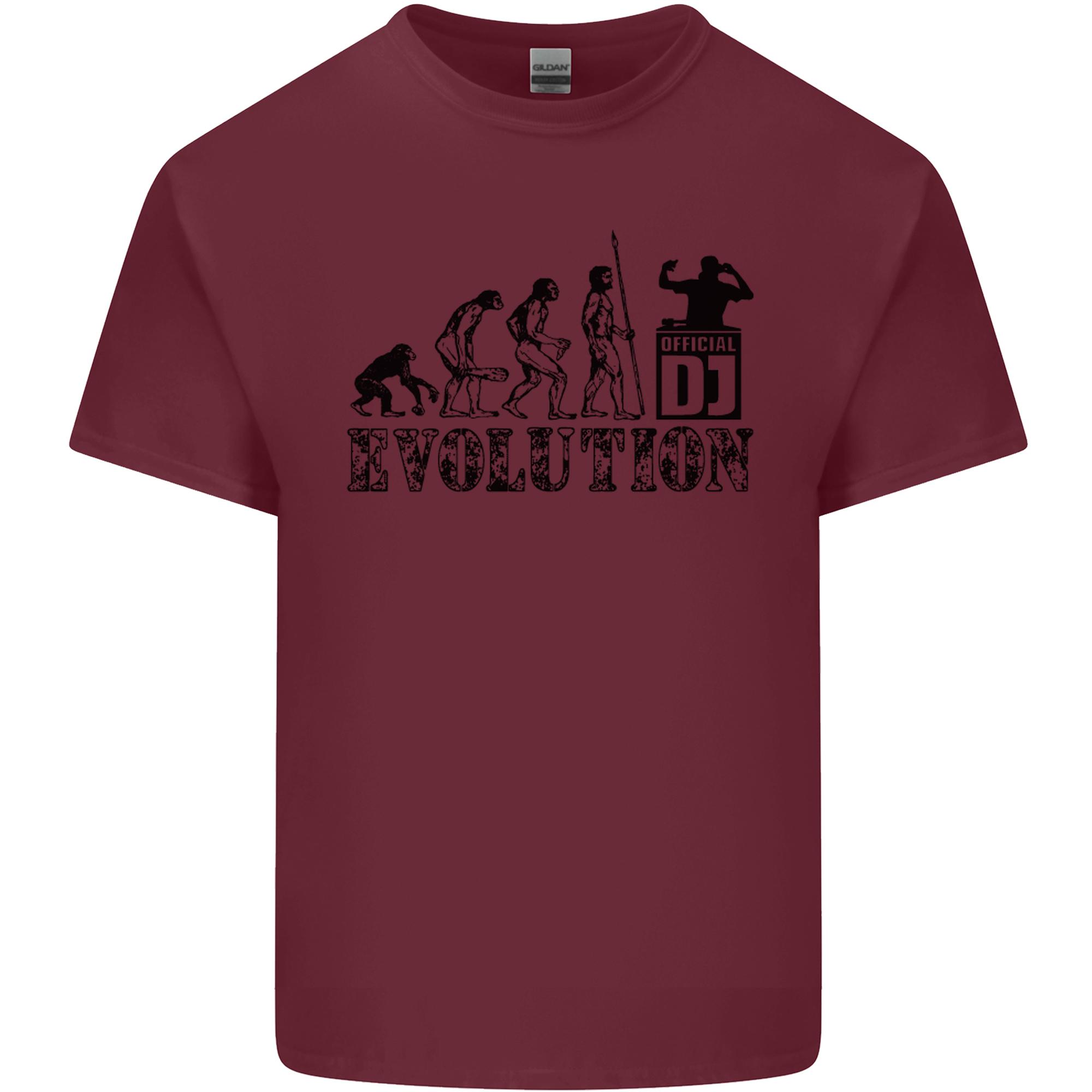 Evolution of a DJ Music DJing Vinyl Decks Unisexs Light Cotton TShirt S