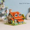 Paper Cardboard 3D Puzzle Kindergarten Children's Handmade Three-dimensional House Villa Model Early Educational Toys