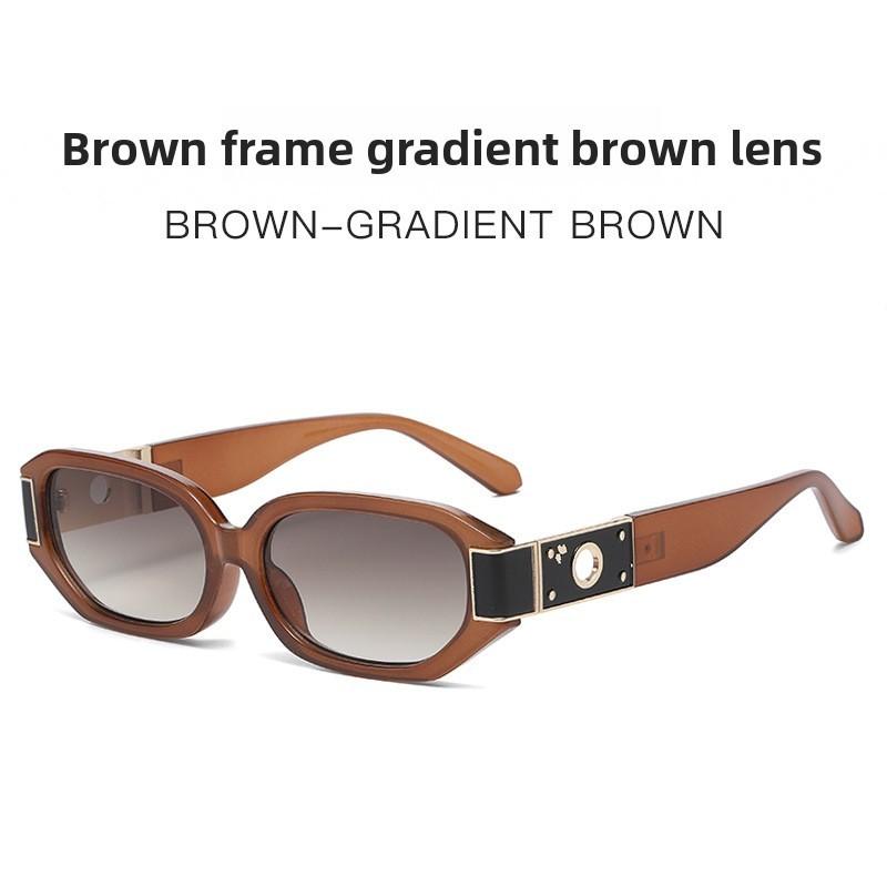 Geometric Style Eyewear With Pc Lenses For Fashionable Streetwear And Travel