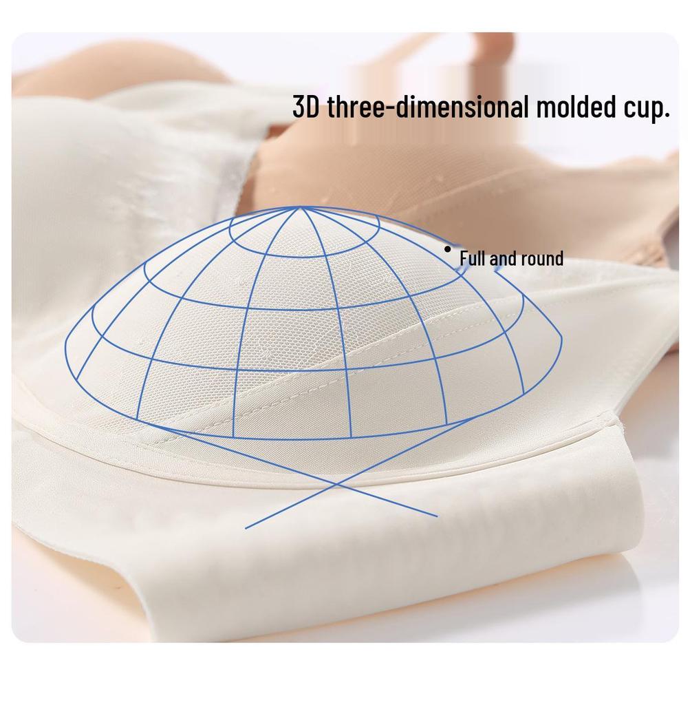 Seamless Jelly Soft Support Bra for Women - Comfortable, Wire-Free, Anti-Sag, Plus Size, Breathable, and Smooths Underarm.