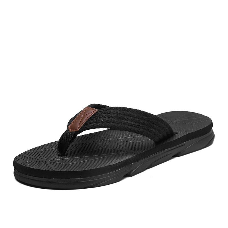 

Flip-flops men s summer wear non-slip and deodorant flat-bottomed slippers men s home leisure seaside beach sandals 39