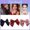 Elegant Satin Ribbon Hairpins With Big Bow For Women And Girls Accessories