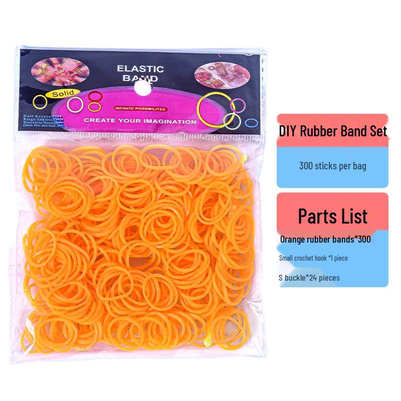 300 Elastici Colorati in Sacchetti per Giocattoli Fai da Te per Bambini e Braccialetti Arcobaleno