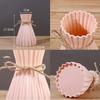 HOT Origami Vase Plastic Flower Vase European Pleated Vase Folding Paper Style Dry Flower Bottle Modern Decoration Vase