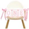 Bow First Birthday High Chair Banner - Pink Bow 1st Party Decoration,Coquette First High Chair Banner,Coquette One Birthday Photo Prop (bow 1st)