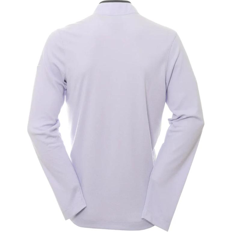 Nike Dri-FIT Victory Solid Half-Zip Crew Neck Long Sleeve T-Shirt Men tops Silver DJ5474-536