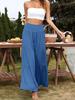 Summer Khaki Casual Cotton Linen High Waist Pants For Women Office Lady Loose Trousers Fashion Solid Baggy Pants Spodnie