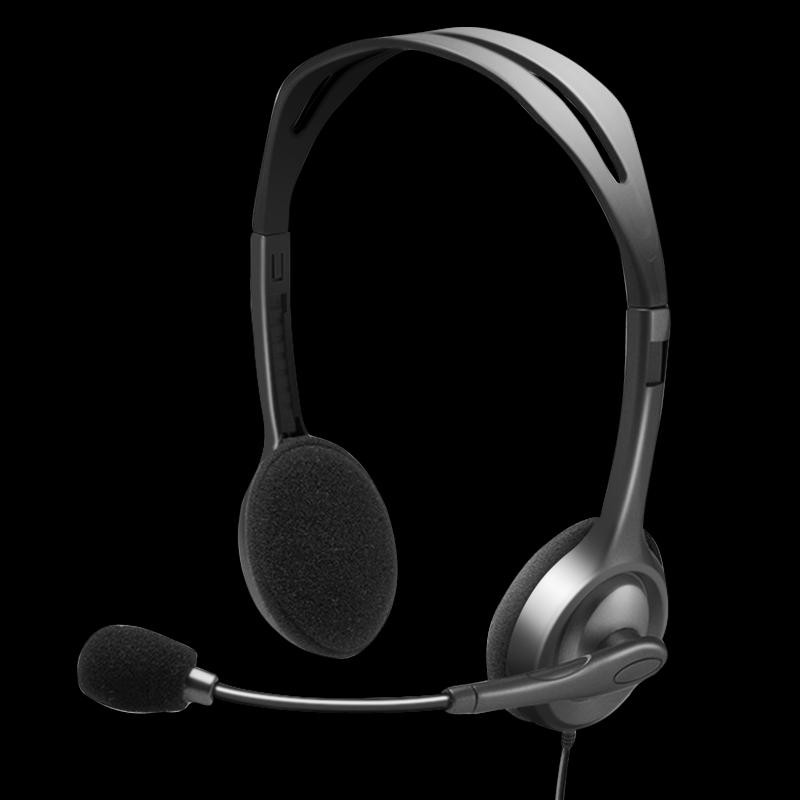 

Logitech H110 Wired Stereo Headset with Microphone