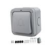 Switch Push Button Doorbell Momentary Contact Resettable Waterproof Wall Buttons