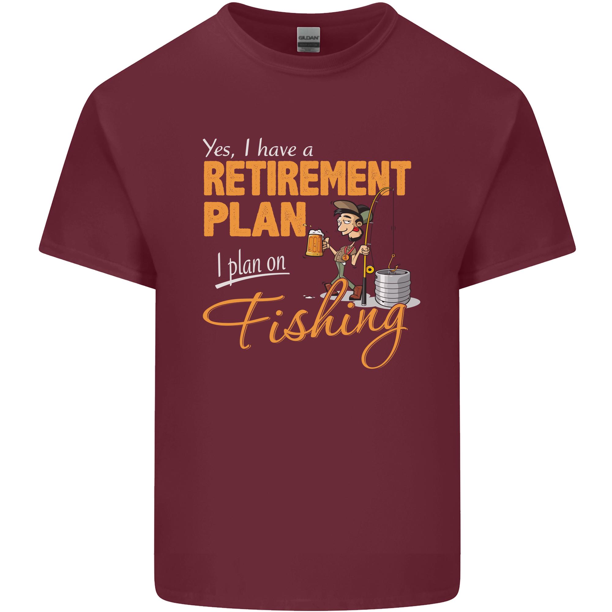 RetireUnisext Plan Fishing Funny FisherUnisex Unisexs Light Cotton TShirt S