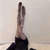 Cross-border with Line After Vertical Line Sexy Hot Diamond Mesh Socks, Diamond Mesh Fishnet Pantyhose Black Small Mesh Socks