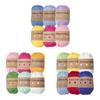 Pack of 6 T-shirt Yarn Knitting Yarn Multicolor Polyester Strips for DIY Crochet Project for Making Bags Basket