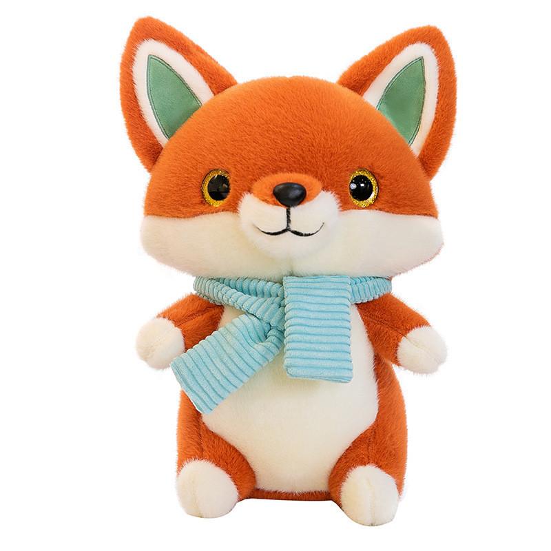 Soft Stuffed Fox Animal Plushie With Durable Fabric For Kids Gift Idea