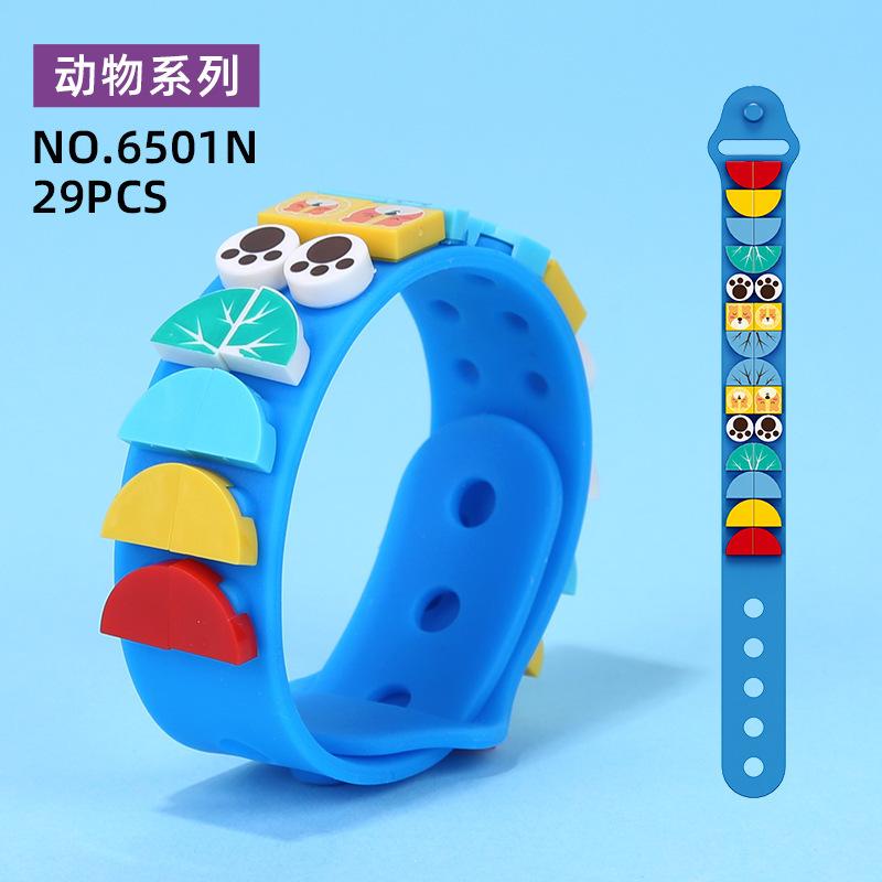 New Diy DOTS Go Team Building Block Toys 41900 41901 41902 41903 41911 41912 Silicone Bracelet Kids Gift