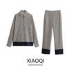 Fashion Style 2024 Spring New Women's Clothing Dignified Flowers Print Shirt High Waist Pants 1971051 070