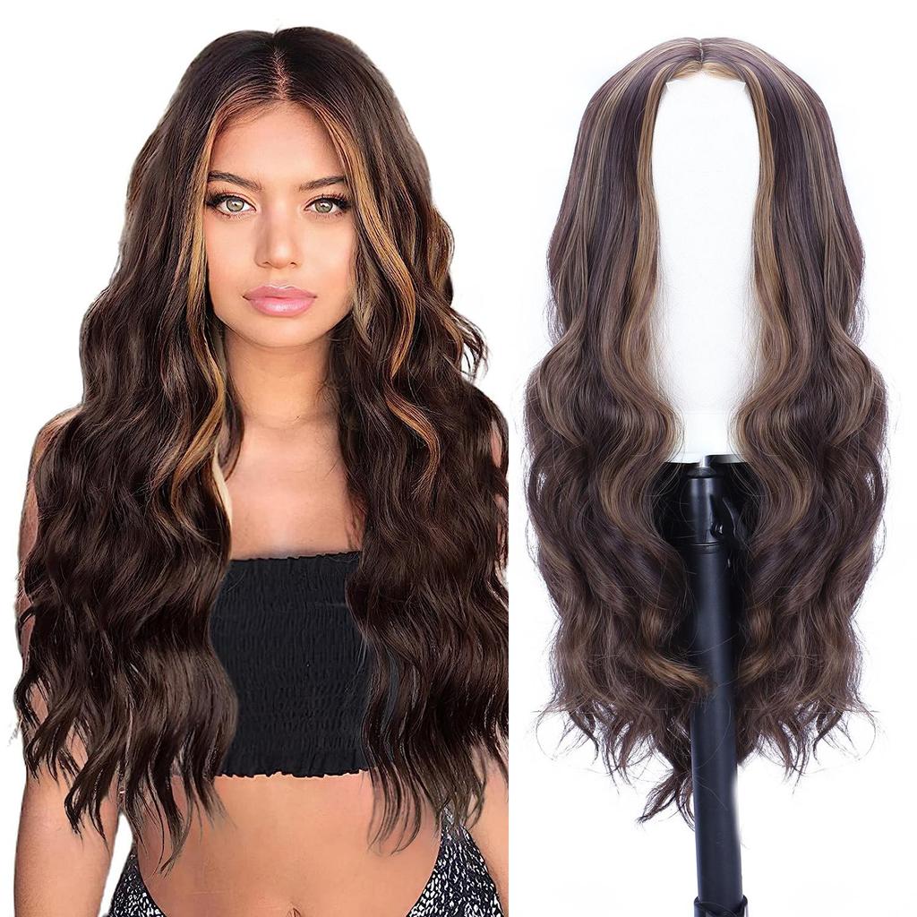 Women's Mid Cut Dyed Long Curly Hair